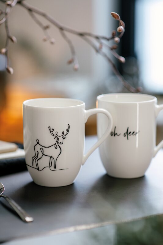 Villeroy & Boch Xmas Set Reindeer tasside komplekt, 2 tk hind ja info | Klaasid, tassid ja kannud | kaup24.ee