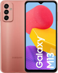 Samsung Galaxy M13, 4/128GB, Dual SIM, Orange Copper hind ja info | Telefonid | kaup24.ee