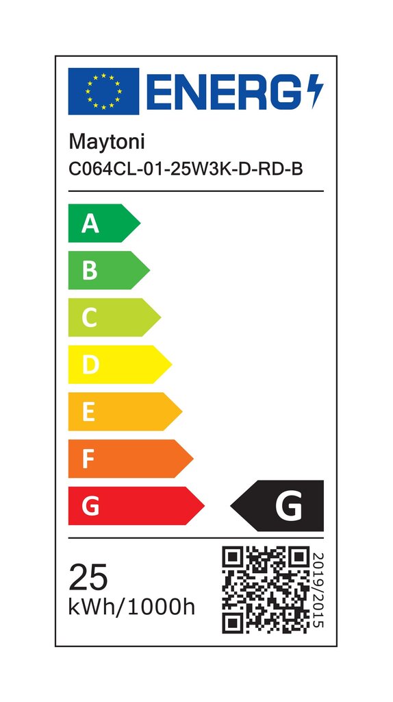 Maytoni Tehniline laevalgusti Alfa LED C064CL-01-25W3K-D-RD-B Must цена и информация | Laelambid | kaup24.ee