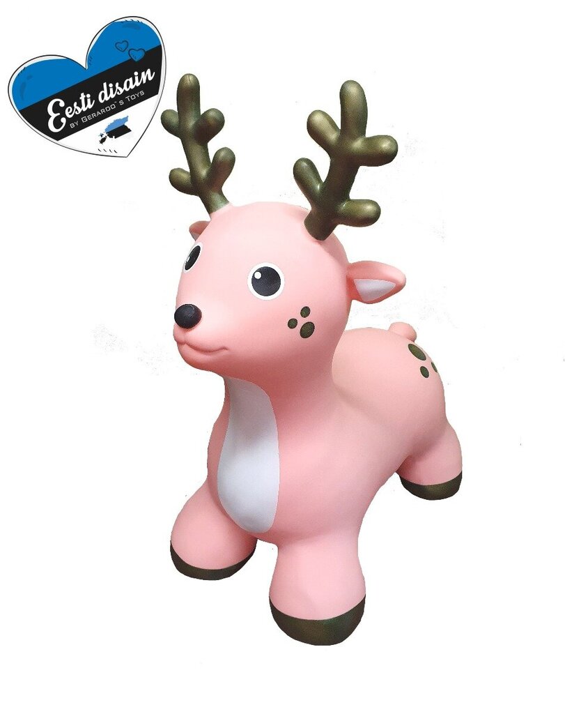 Gerardo's Toys Jumpy hüppeloom Põder, roosa hind ja info | Tüdrukute mänguasjad | kaup24.ee