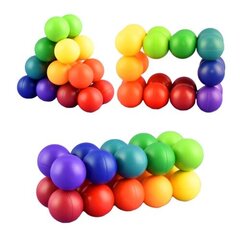 Цветные соединенные шарики Fidget Toy, 2 см цена и информация | Настольные игры, головоломки | kaup24.ee