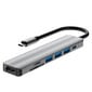 Adapter Splitter Hub7in1 USB-C/HDMI/Micro SD цена и информация | USB jagajad, adapterid | kaup24.ee