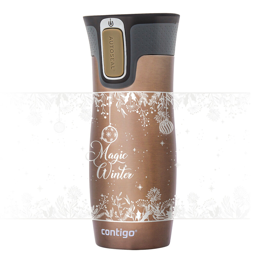 Termokruus, Contigo West Loop 470 ml, Latte - Magic Winter цена и информация | Termosed, termostassid | kaup24.ee