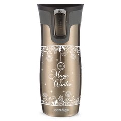 Termokruus, Contigo West Loop 470 ml, Latte - Magic Winter hind ja info | Termosed, termostassid | kaup24.ee