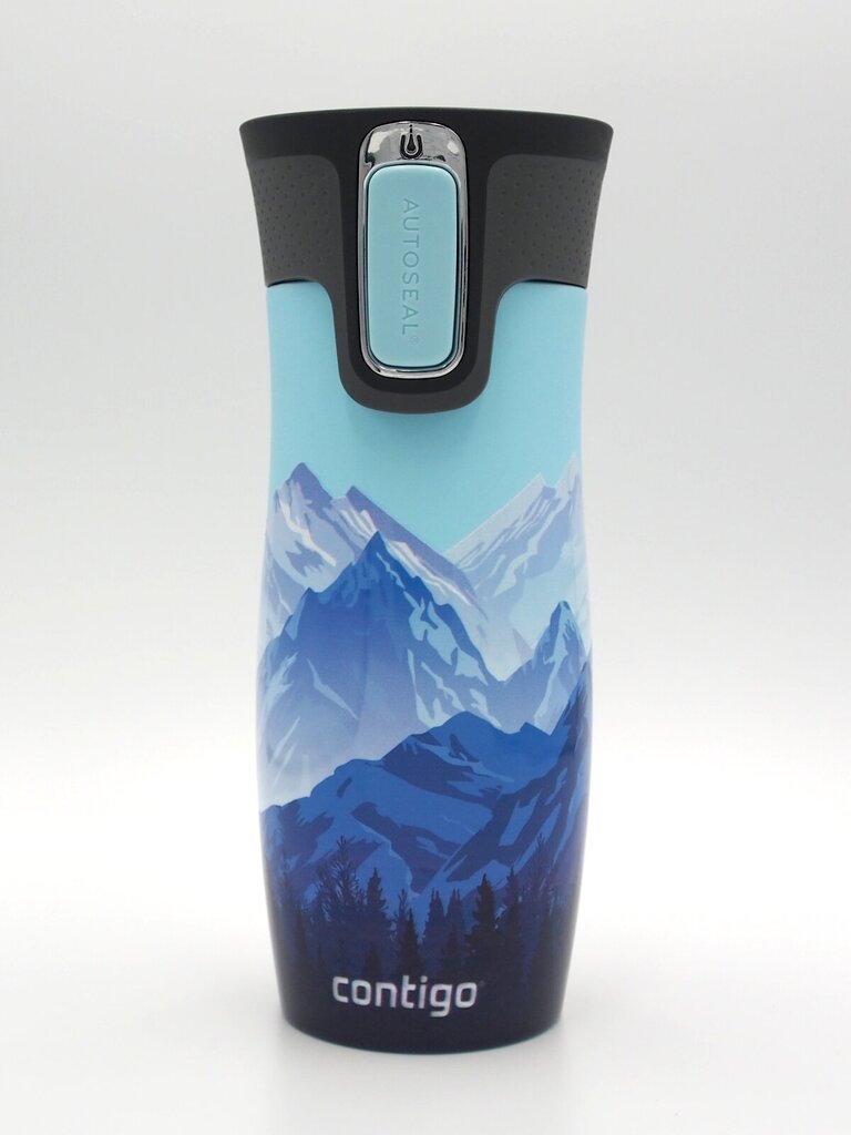 Termokruus, Contigo Byron 470 ml, Helesinine - Mountains at Day hind ja info | Termosed, termostassid | kaup24.ee