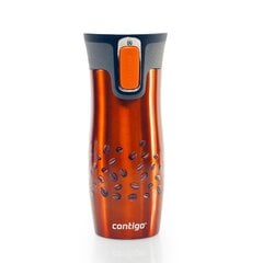 Termokruus, Contigo Byron 470 ml, Oranž - Coffe Day hind ja info | Termosed, termostassid | kaup24.ee