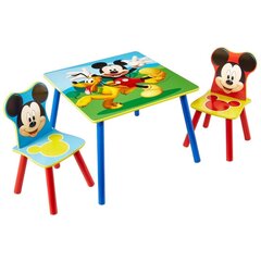 Lapse lauakomplekt ja korv Disney Mickey Mouse (3 osa) цена и информация | Детские столы и стулья | kaup24.ee