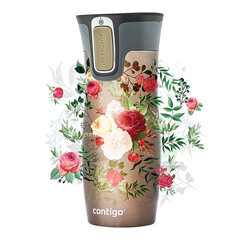 Termokruus, Contigo West Loop 470 ml, Latte - Flowers цена и информация | Термосы, термокружки | kaup24.ee