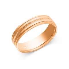 Kuldne abielusõrmus 585, 5 mm, ZLGR005MM195, 3.86 g, suurus 19.5 цена и информация | Кольцо | kaup24.ee