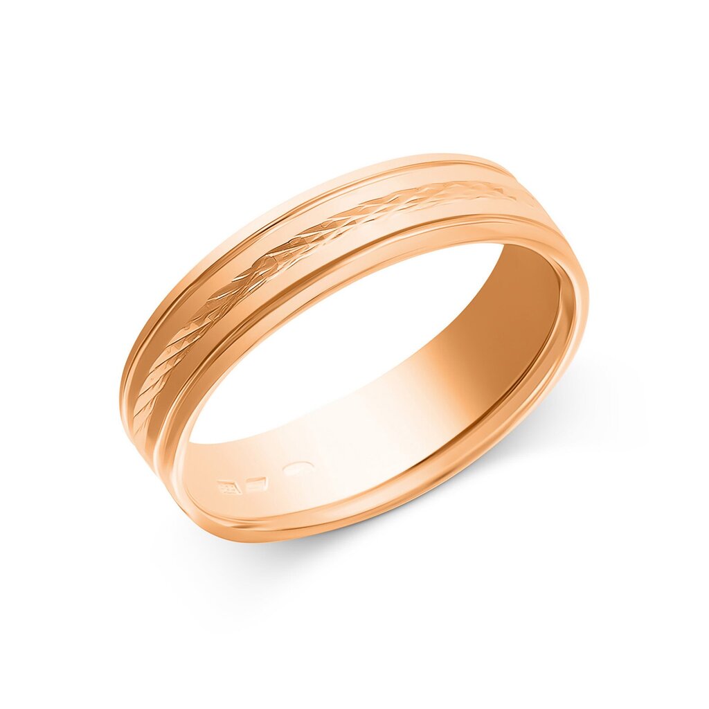 Kuldne abielusõrmus 585, 5 mm, ZLGR005MM195, 3.86 g, suurus 19.5 цена и информация | Sõrmused | kaup24.ee