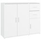 vidaXL puhvetkapp, valge, 91 x 29,5 x 75 cm, tehispuit hind ja info | Elutoa väikesed kapid | kaup24.ee