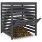 vidaXL komposter, hall, 82,5 x 82,5 x 99,5 cm, männipuit hind ja info | Kompostrid, prügikonteinerid | kaup24.ee