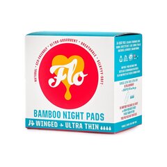 Flo biolagunevad bambusest sidemed öiseks kasutamiseks 280 mm, 14 tk hind ja info | Tampoonid, hügieenisidemed, menstruaalanumad | kaup24.ee
