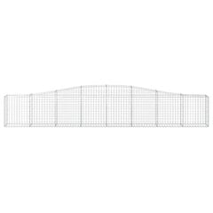 vidaXL kaarekujuline gabioonkorv, 400x30x60/80 cm, tsingitud raud hind ja info | Lillekastid | kaup24.ee