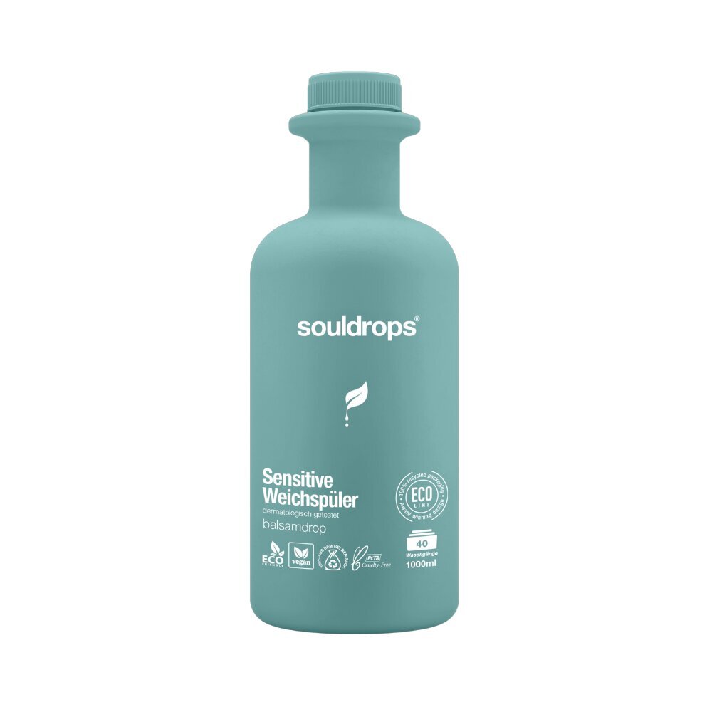 Souldrops biolagunev õrna lõhnaga pesupehmendaja tundlikule nahale Balsamdrop, 1000 ml hind ja info | Pesuvahendid | kaup24.ee