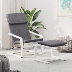 Кресло vidaXL, серое цена и информация | Кресла для отдыха | kaup24.ee