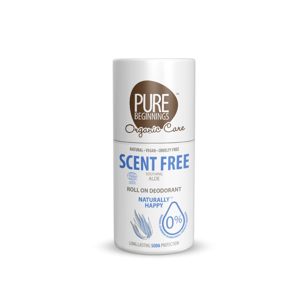 Pure Beginnings looduslik rahustav lõhnatu deodorant roll-on Aloe veraga ja jojoobaõliga, 75 ml hind ja info | Deodorandid | kaup24.ee