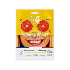 Биоразлагаемая тканевая маска Pulpe De Vie Margar'Eclat, восстанавливающая сияние и цвет лица с органической морковью цена и информация | Маски для лица, патчи для глаз | kaup24.ee