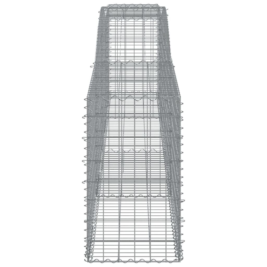 vidaXL kaarekujulised gabioonkorvid 2 tk, 400x50x80/100 cm, raud hind ja info | Aiad ja tarvikud | kaup24.ee