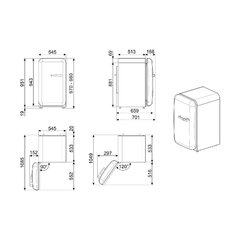 Külmik Smeg FAB10LRD5 hind ja info | Külmkapid | kaup24.ee