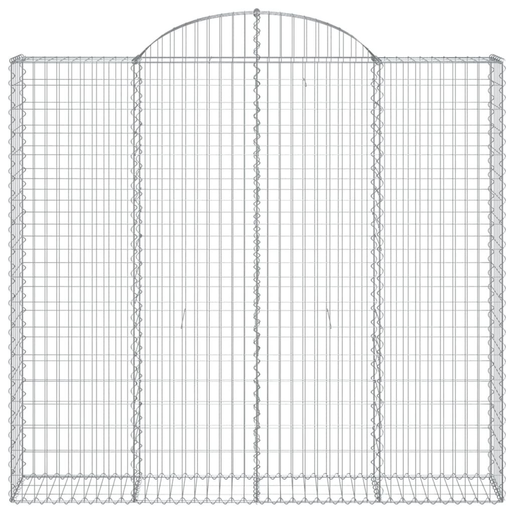 vidaXL kaarekujulised gabioonkorvid 2 tk, 200x30x180/200 cm, raud hind ja info | Aiad ja tarvikud | kaup24.ee