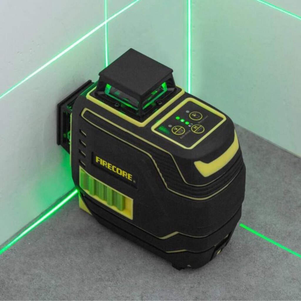 Roheline lasernivoo Firecore 3D koos vastuvõtjaga (F94T-XG) hind ja info | Käsitööriistad | kaup24.ee