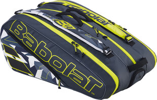 Чехол для теннисной ракетки Babolat Pure Aero X12, черный/желтый цвет цена и информация | Товары для большого тенниса | kaup24.ee