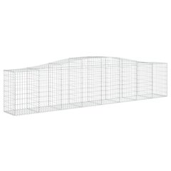 vidaXL kaarekujulised gabioonkorvid 10 tk, 400x50x80/100 cm, raud hind ja info | Aiad ja tarvikud | kaup24.ee