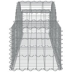 vidaXL kaarekujulised gabioonkorvid 11 tk, 200x50x40/60 cm, raud hind ja info | Aiad ja tarvikud | kaup24.ee