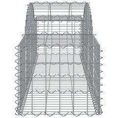 vidaXL kaarekujulised gabioonkorvid 15 tk, 200x50x40/60 cm, raud hind ja info | Aiad ja tarvikud | kaup24.ee