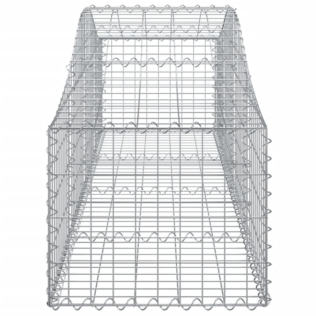 vidaXL kaarekujulised gabioonkorvid 30 tk, 200x50x40/60 cm, raud hind ja info | Aiad ja tarvikud | kaup24.ee