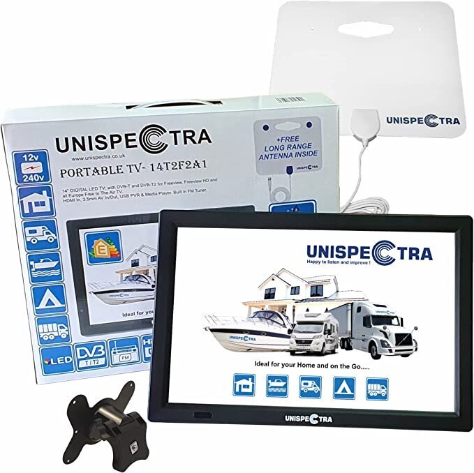 Unispectra Travel/Home 14" TV HD LED DVB-T/T2 TV цена и информация | Telerid | kaup24.ee