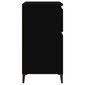 vidaXL puhvetkapp, must, 60 x 35 x 70 cm, tehispuit цена и информация | Elutoa väikesed kapid | kaup24.ee