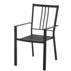 Садовый стул Aatrium Malaga 612747, черный цвет цена и информация | Садовые стулья, кресла, пуфы | kaup24.ee