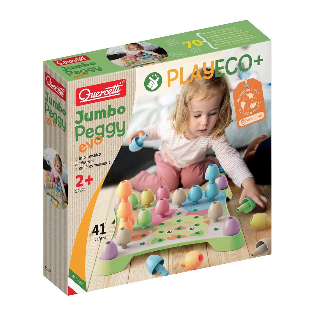 Esimene pusle Quercetti Play Eco Jumbo Peggy Evo, 41o. hind ja info | Arendavad mänguasjad | kaup24.ee