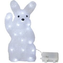 Dekoratsioon Jänes Hello, 29x14cm, 30 LED, patareitoide, sise/välis IP44 hind ja info | Jõulukaunistused | kaup24.ee