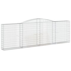 vidaXL kaarekujulised gabioonkorvid 3 tk, 400x30x120/140 cm, raud hind ja info | Aiad ja tarvikud | kaup24.ee