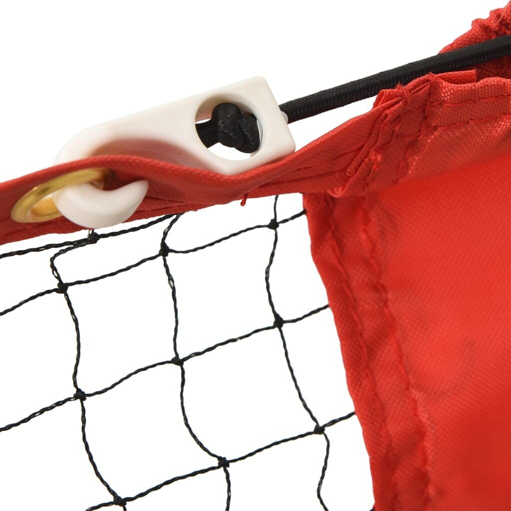 vidaXL tennisevõrk, must ja punane, 400 x 100 x 87 cm, polüester hind ja info | Välitennise tooted | kaup24.ee