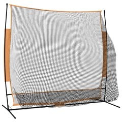 vidaXL golfi harjutusvõrk, must ja oranž, 215x107x216 cm, polüester hind ja info | Golf | kaup24.ee