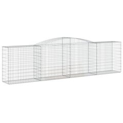 vidaXL kaarekujulised gabioonkorvid 25 tk, 400x50x100/120 cm, raud hind ja info | Aiad ja tarvikud | kaup24.ee