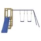 vidaXL mängumaja liumäe, redeli ja kiikedega, immutatud männipuit hind ja info | Mänguväljakud, mängumajad | kaup24.ee