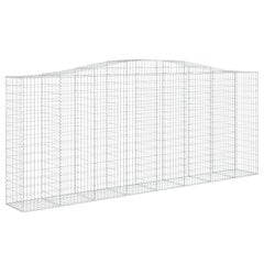 vidaXL kaarekujulised gabioonkorvid 10 tk, 400x50x160/180 cm, raud hind ja info | Aiad ja tarvikud | kaup24.ee