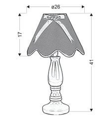 Candellux laualamp Lola hind ja info | Laualambid | kaup24.ee