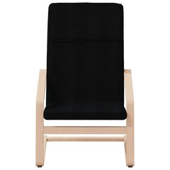 Кресло, черная бархатная отделка, черная древесина цена и информация | Кресла для отдыха | kaup24.ee