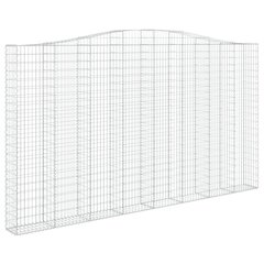 vidaXL kaarekujulised gabioonkorvid 3 tk, 400x30x220/240 cm, raud hind ja info | Aiad ja tarvikud | kaup24.ee