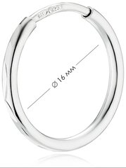 Серебряные серьги-кольца Alfa-Karat 2021571/1 цена и информация | Серьги | kaup24.ee