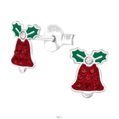 Серебряные серьги, Рождественский колокольчик A4S42422 цена и информация | Аксессуары для детей | kaup24.ee