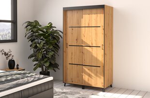 Шкаф ADRK Furniture Berke, 120 см, коричневый цена и информация | Шкафы | kaup24.ee