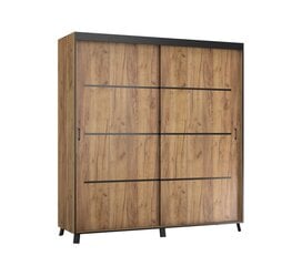 Riidekapp ADRK Furniture Berke, 200 cm, pruun hind ja info | Kapid | kaup24.ee