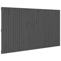 vidaXL seinale kinnitatav voodipeats, hall, 204x3x110 cm, männipuit hind ja info | Voodid | kaup24.ee